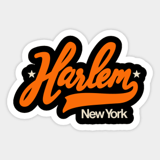 Vintage Harlem New York - Retro Harlem Logo - Harlem Shirt Sticker